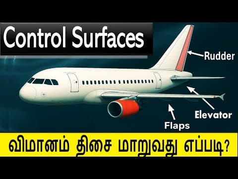 Aircraft Control Surfaces - எளிய விளக்கம்  -  எத்தனை இறக்கைகள் உள்ளன தெரியுமா?