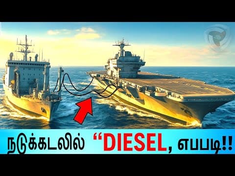 Underway Replenishment -  எப்படி  கப்பல்ளுக்கு   எரிபொருள்  நிரப்புவார்கள்