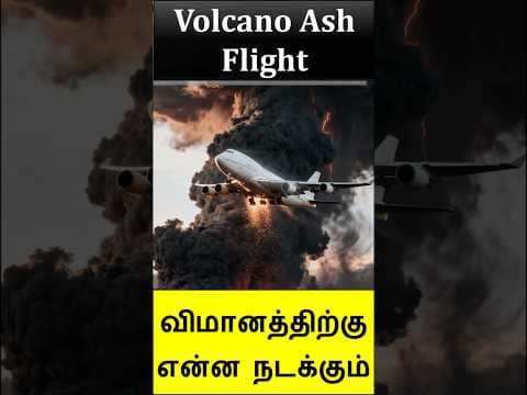 Aircraft flying in volcanic cloud