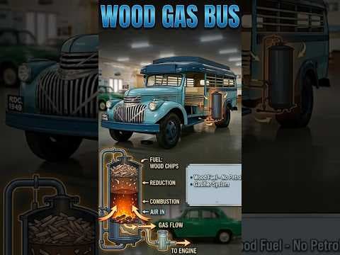Wood Gas bus #woodgas