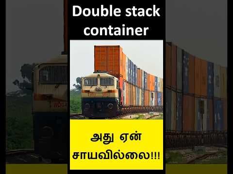 Double stack container stability #indianrailways