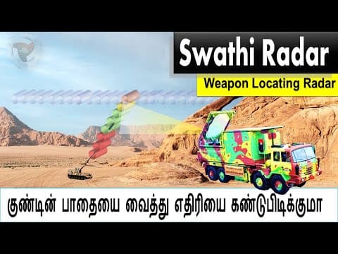 How Swathi Radar works?  குண்டின் பாதையை  வைத்து  பீரங்கியை கண்டுபிடித்துவிடும்....